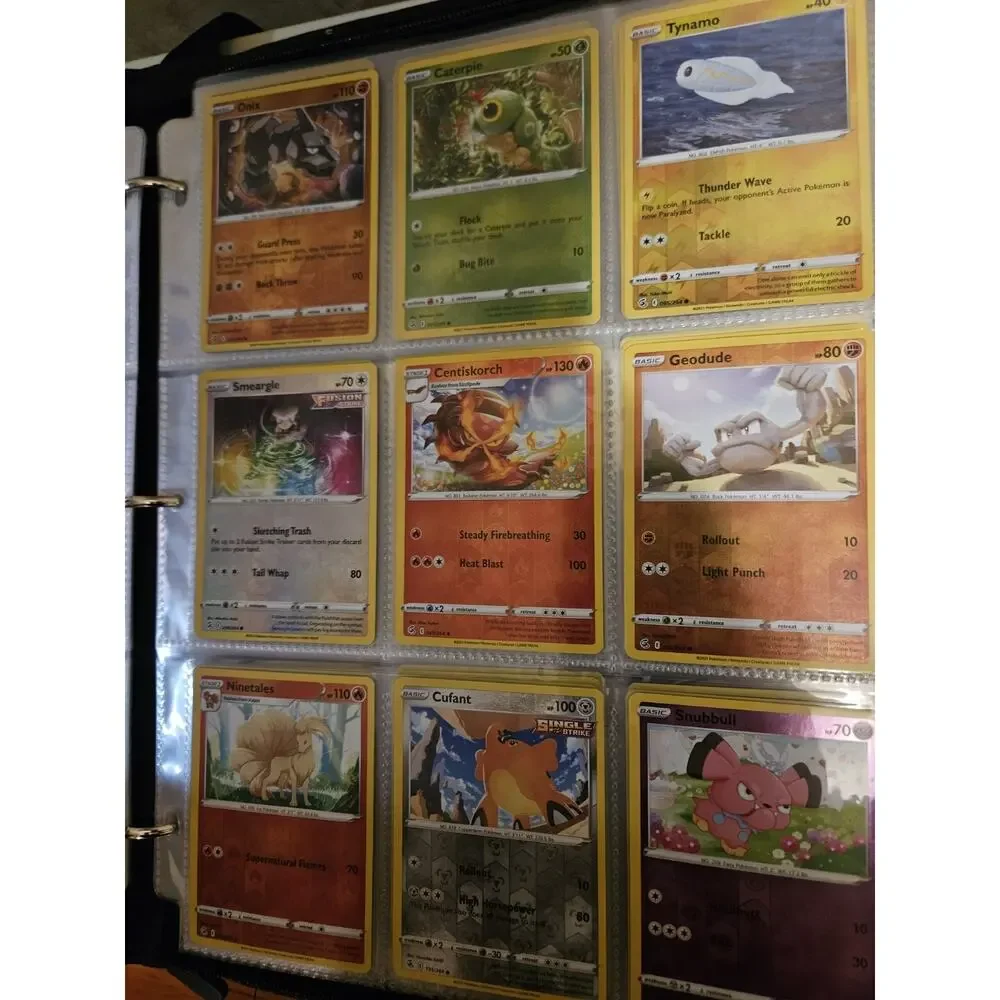 Pokemon TCG Card Lot V VMAX GX EX VSTAR Holo Vintage 9-Pocket Pages